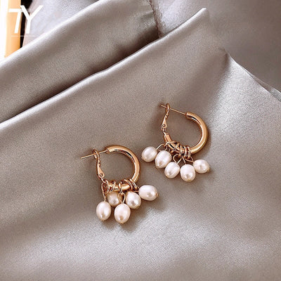 Pearl Hoop Earrings