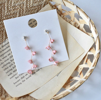 Pink Cherry Blossom Earrings