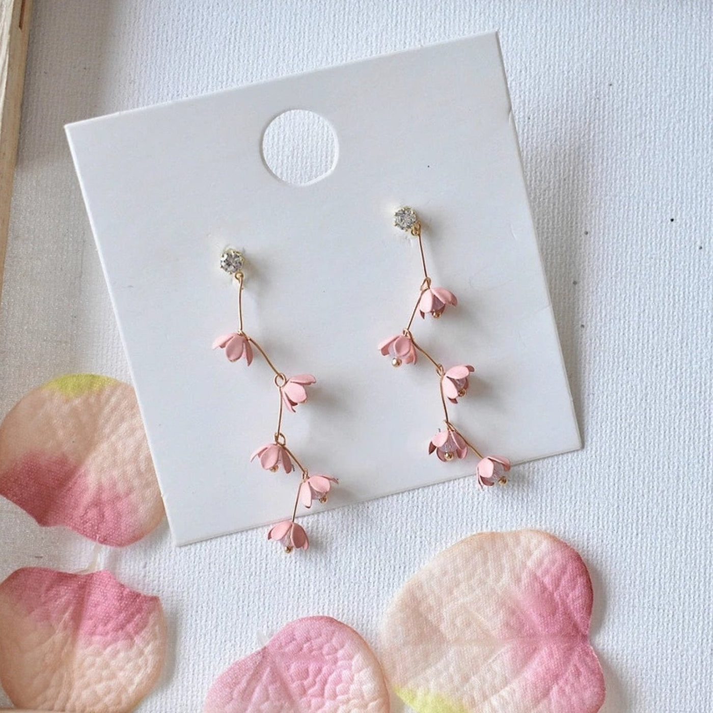 Pink Cherry Blossom Earrings