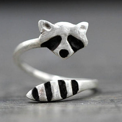 Raccoon 925 Sterling Silver Ring