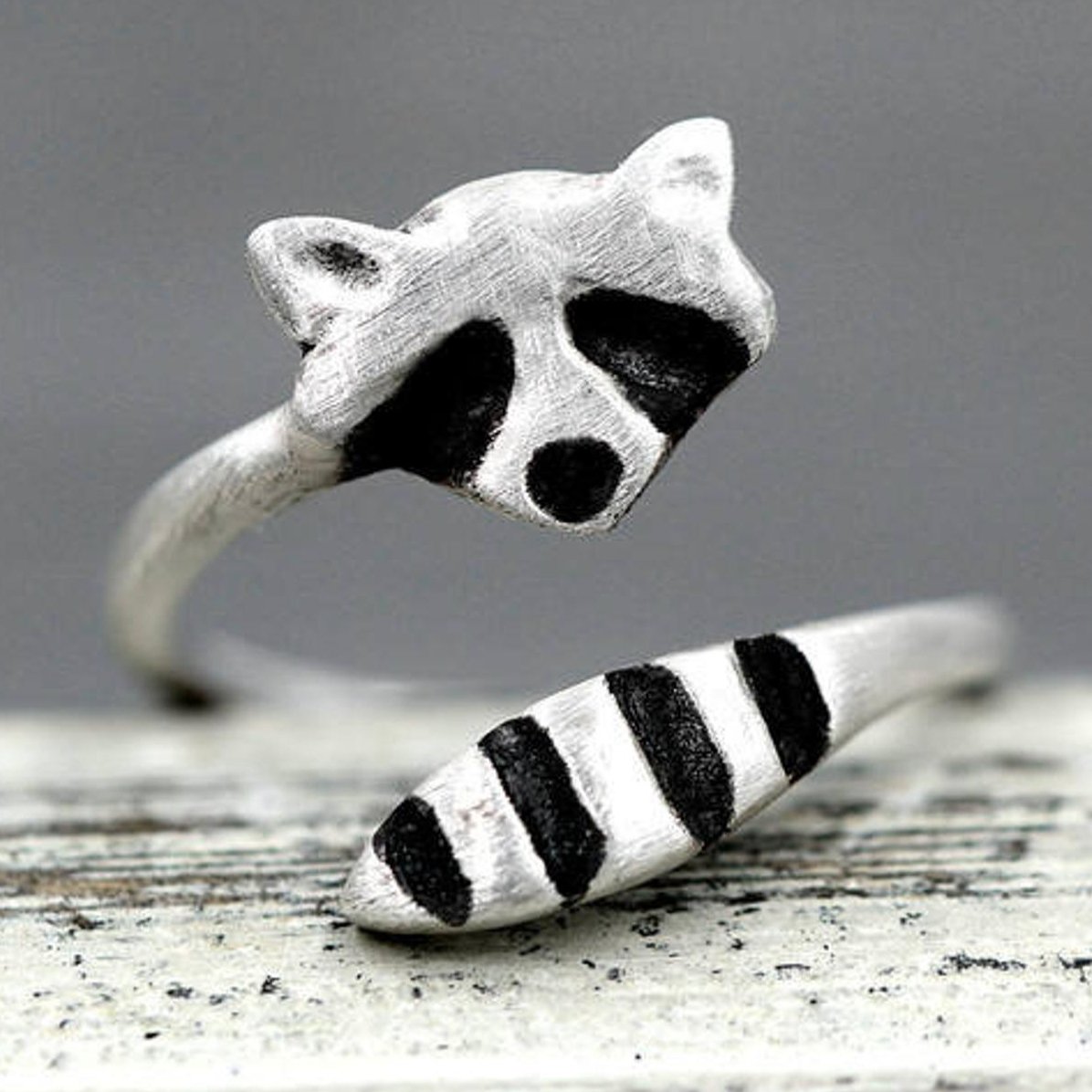 Raccoon 925 Sterling Silver Ring