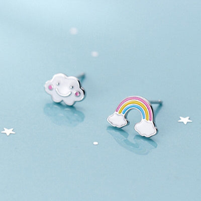 Rainbow & Cloud Earrings