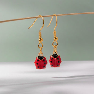 Red Ladybug Earrings - Beautiful Earth Boutique