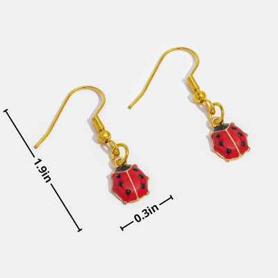 Red Ladybug Earrings - Beautiful Earth Boutique