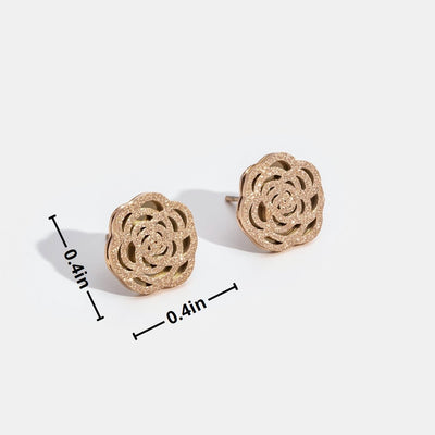 Rose Gold Bloom Earrings - Beautiful Earth Boutique