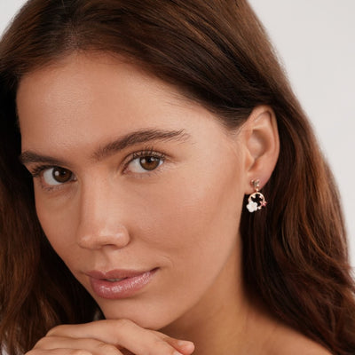 Rose Gold Butterfly Garden Earrings - Beautiful Earth Boutique