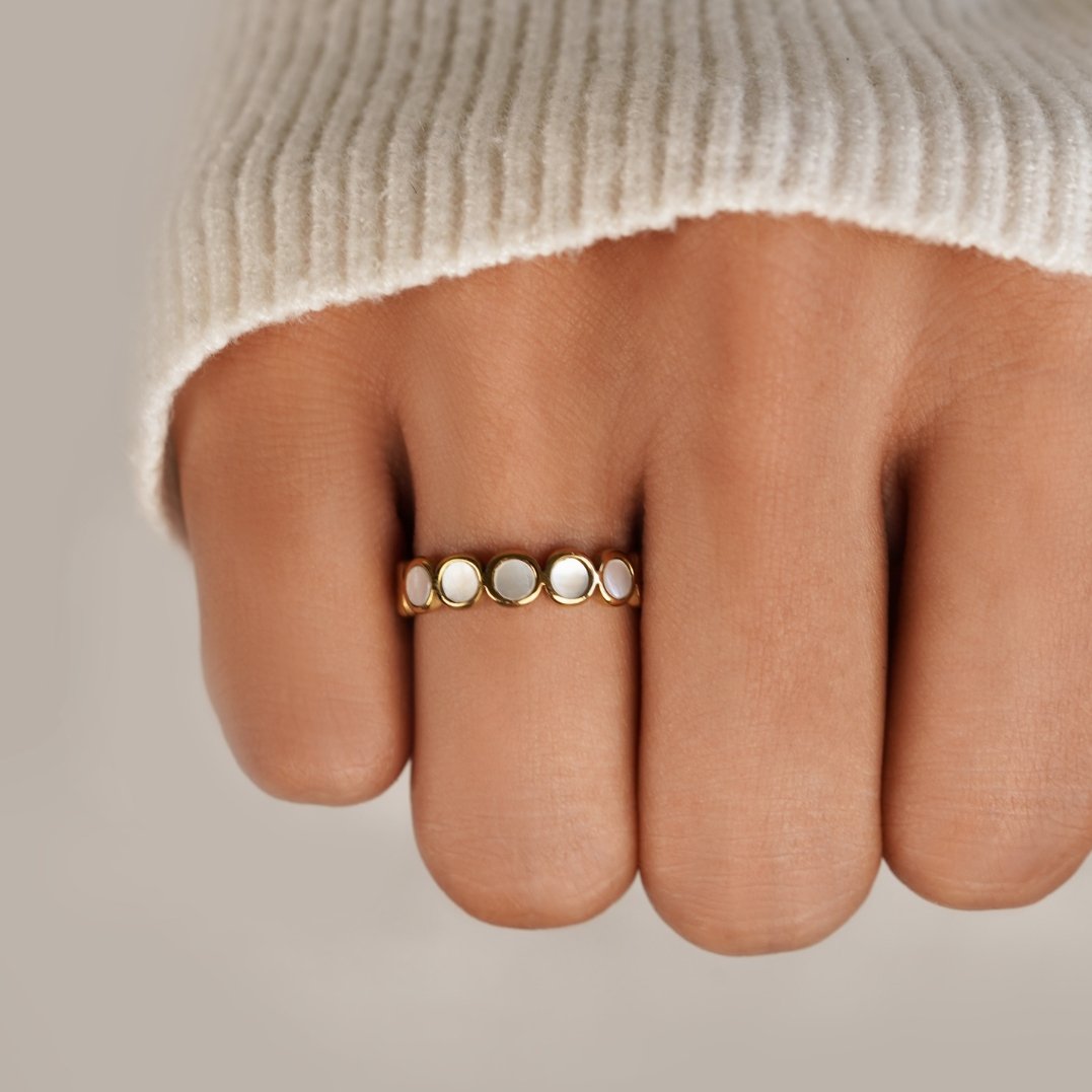 Rosie Pearl Shell Ring - Beautiful Earth Boutique