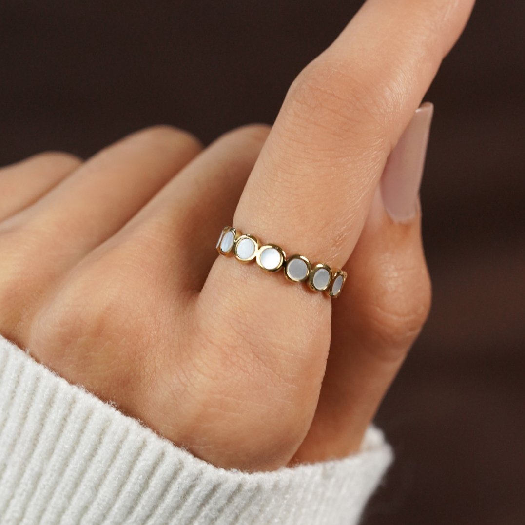 Rosie Pearl Shell Ring - Beautiful Earth Boutique