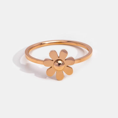 Silver Daisy Flower Ring - Beautiful Earth Boutique