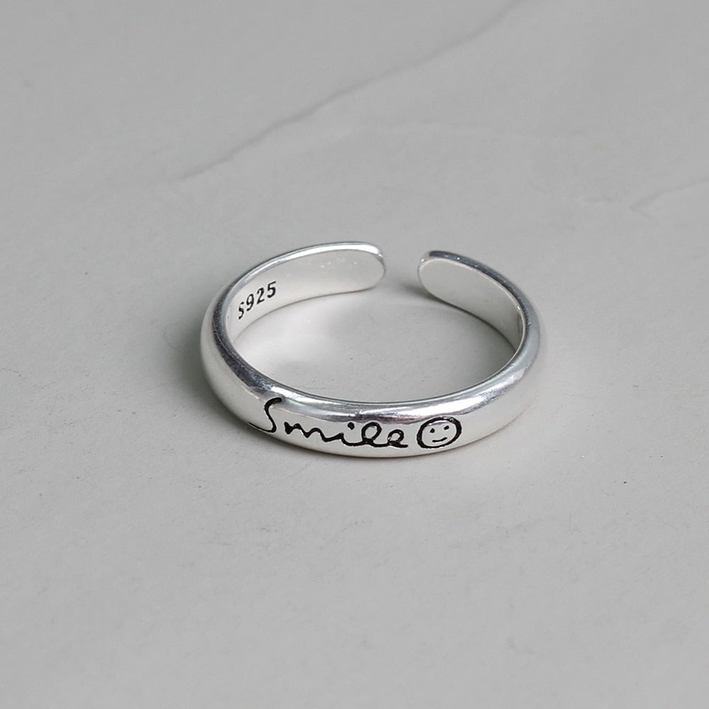 Smile 925 Sterling Silver Ring