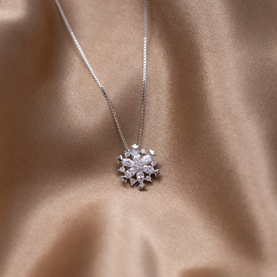 Snowflake Pendant Necklace - Beautiful Earth Boutique