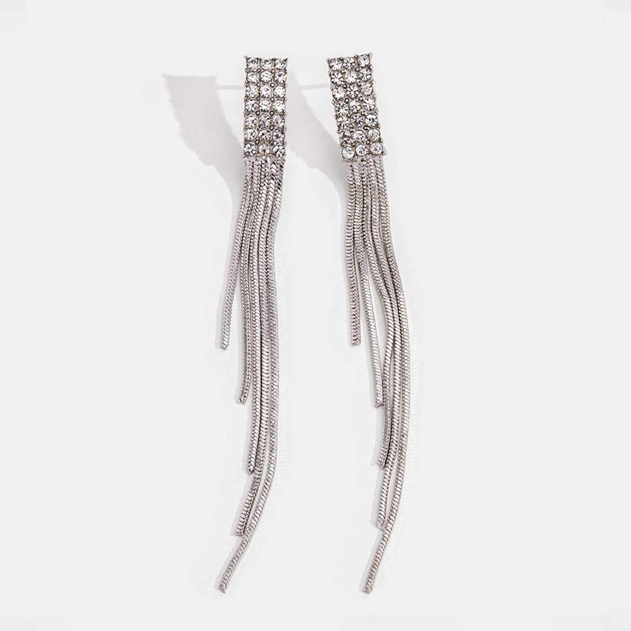 Statement Crystal Tassel Earrings - Beautiful Earth Boutique