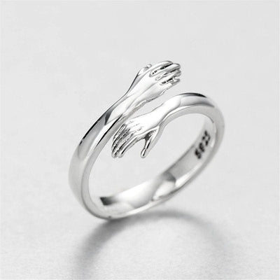 Sterling Silver Hug Ring