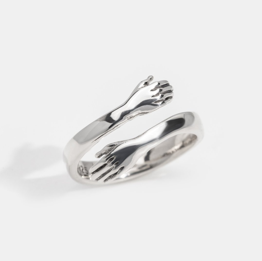 Sterling Silver Hug Ring - Beautiful Earth Boutique