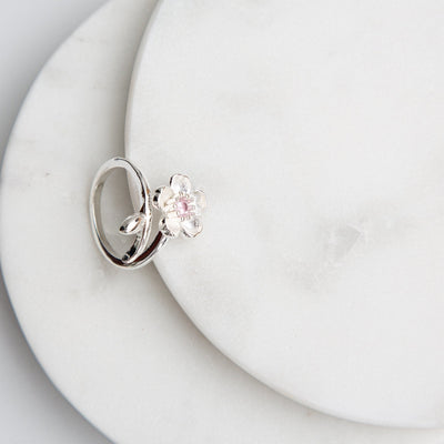 Sterling Silver Plum Blossom Ring