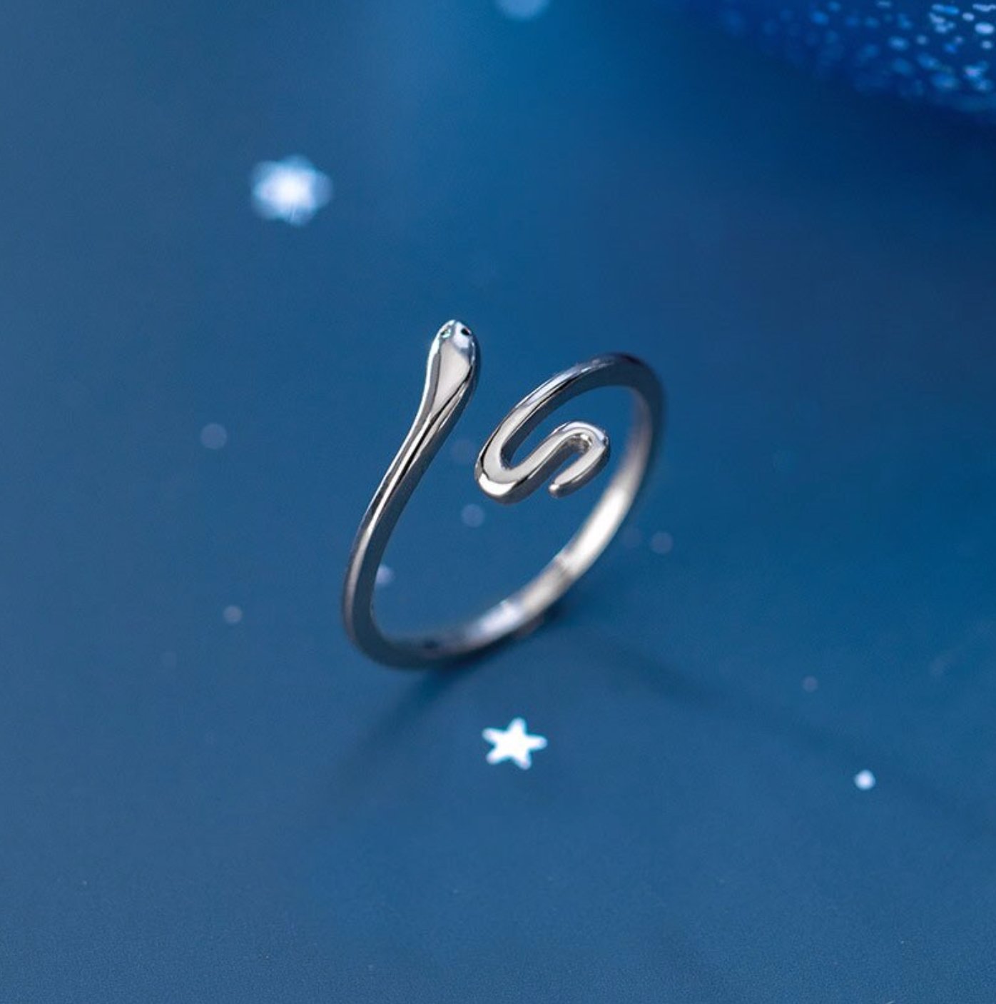 Sterling Silver Snake Ring