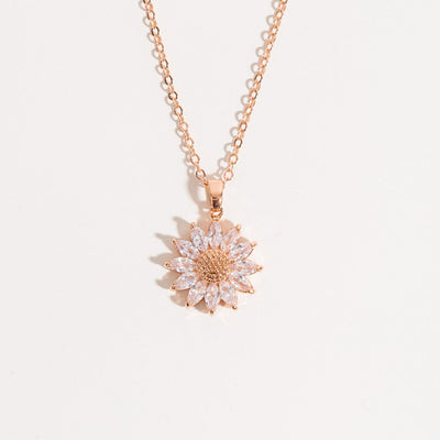 Sunflower Crystal Necklace