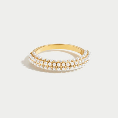 Talisa Gold Pearl Ring - Beautiful Earth Boutique