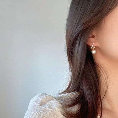 Tamara Pearl Wave Earrings - Beautiful Earth Boutique