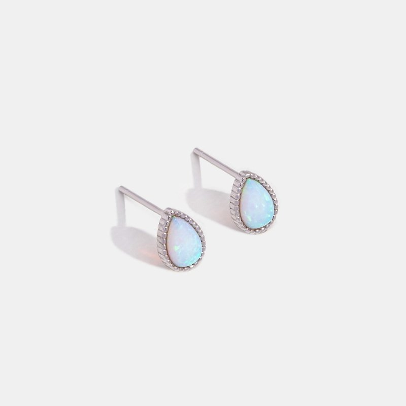 Teardrop Opal Stone Earrings - Beautiful Earth Boutique UK