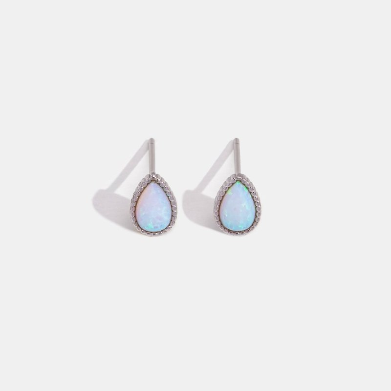 Teardrop Opal Stone Earrings - Beautiful Earth Boutique UK