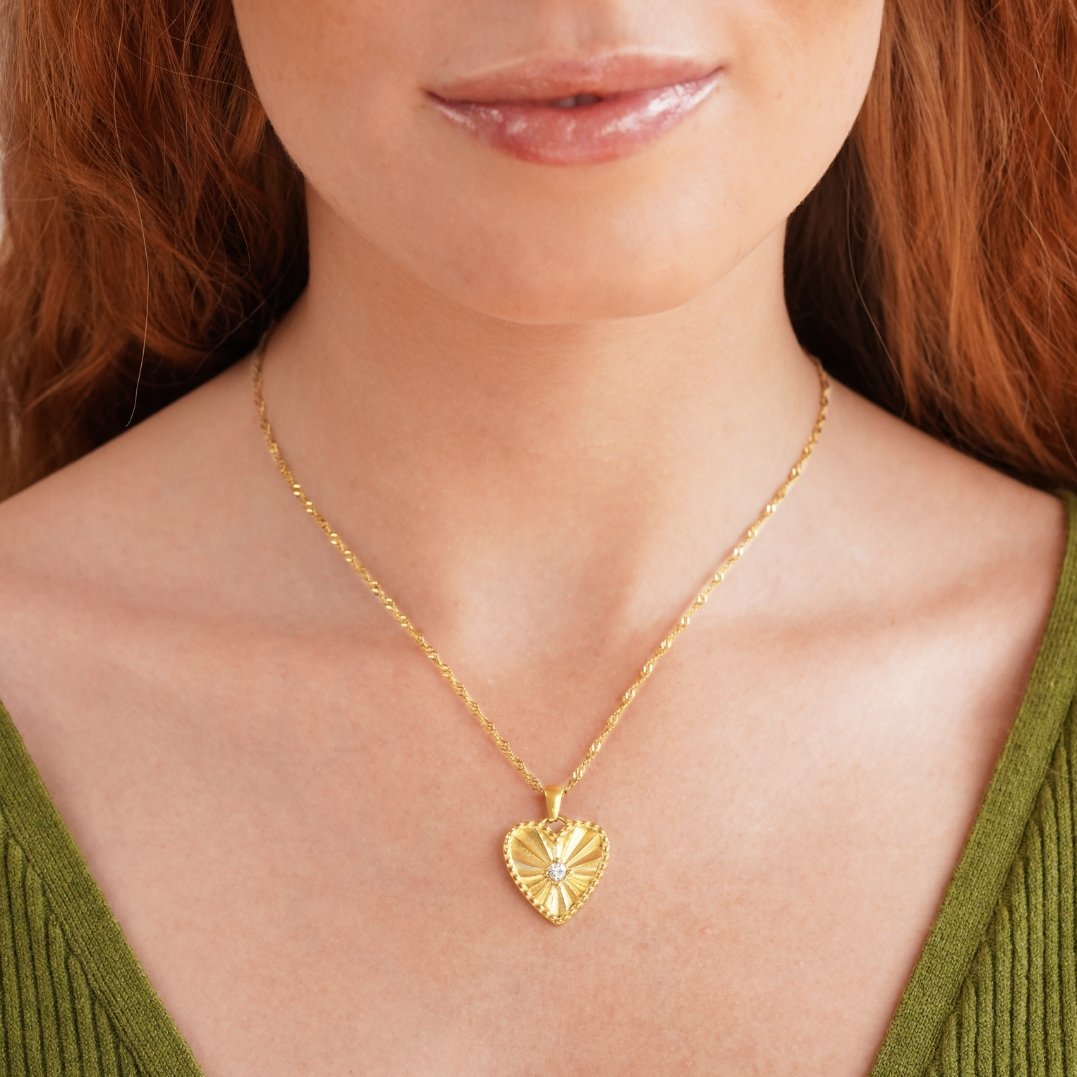 Tiffany Heart Pendant Necklace - Beautiful Earth Boutique