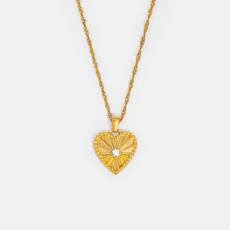 Tiffany Heart Pendant Necklace - Beautiful Earth Boutique