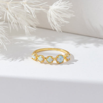 Tiffany Opal Stone Ring - Beautiful Earth Boutique