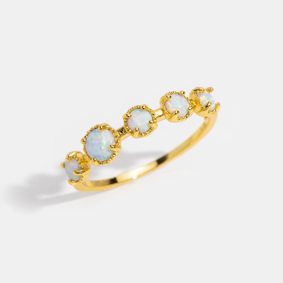 Tiffany Opal Stone Ring - Beautiful Earth Boutique