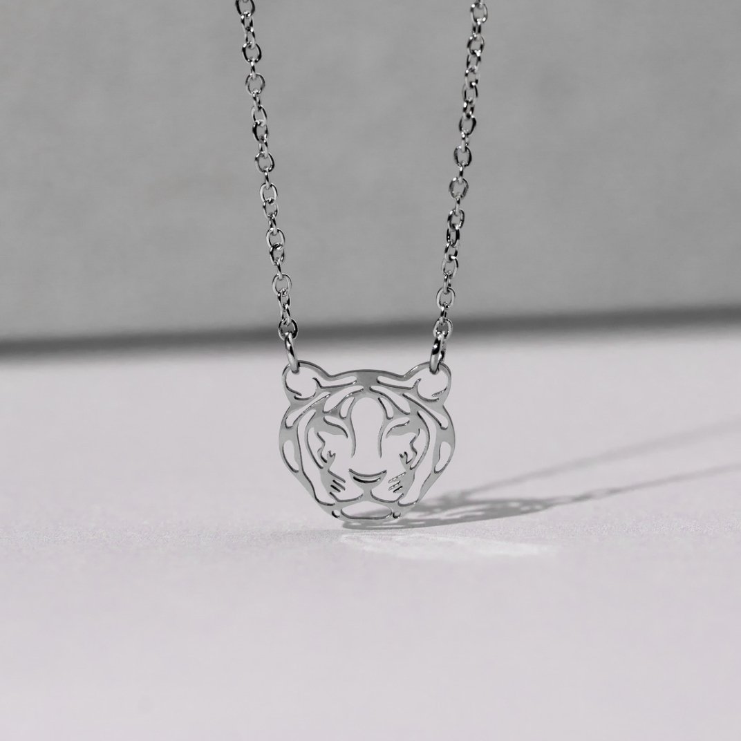 Tiger Stainless Steel Gold Necklace - Beautiful Earth Boutique