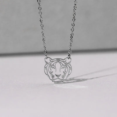 Tiger Stainless Steel Gold Necklace - Beautiful Earth Boutique