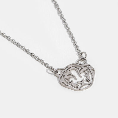 Tiger Stainless Steel Silver Necklace - Beautiful Earth Boutique