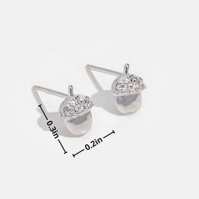 Tiny Acorn Stud Earrings - Beautiful Earth Boutique