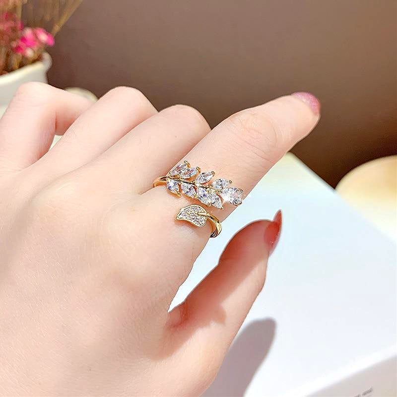 Valerie Crystal Vine Ring