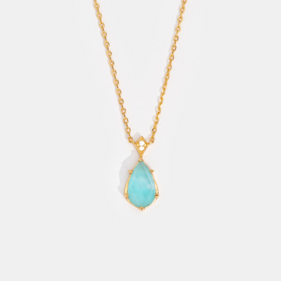Vintage Amazonite Crystal Necklace - Beautiful Earth Boutique