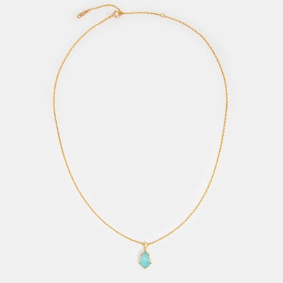 Vintage Amazonite Crystal Necklace - Beautiful Earth Boutique UK