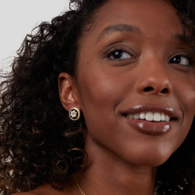 Vintage Flower Pearl Earrings - Beautiful Earth Boutique
