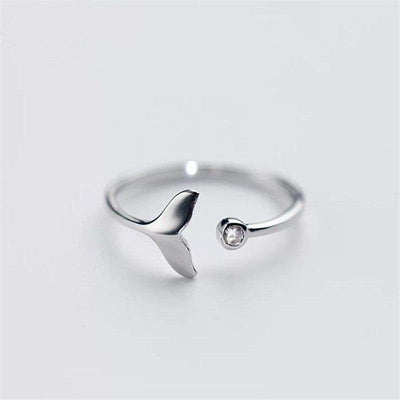 Whale Tail Sterling Silver Ring