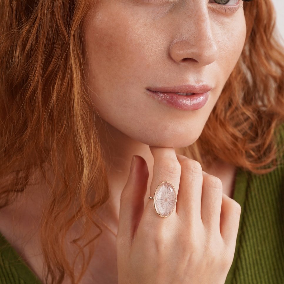 White Crystal Ring & Necklace Set - Beautiful Earth Boutique