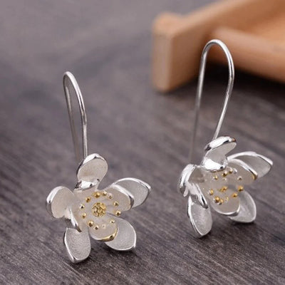 Wild Lotus Flower Drop Earrings - Beautiful Earth Boutique